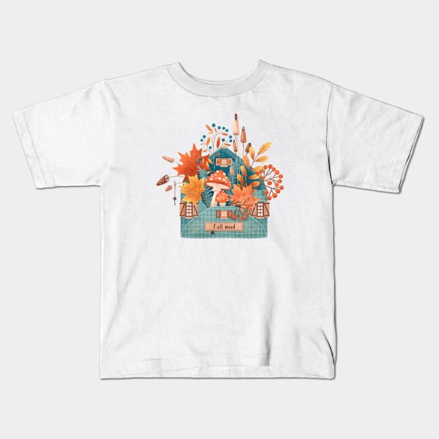 Fall mood Kids T-Shirt by Elena Amo